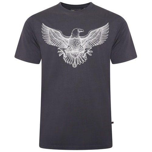 KAM Eagle Print T-Shirt Indigo